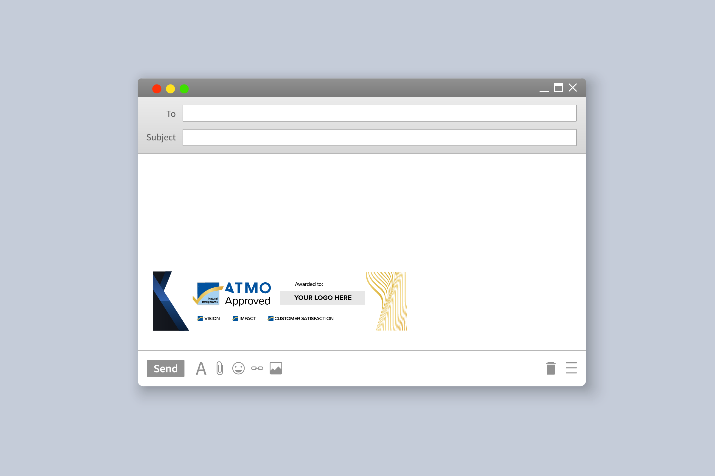 Add the label to your email signature